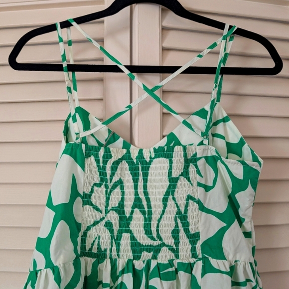 NWT a new day Green & White Midi Sundress - Picture 6 of 7